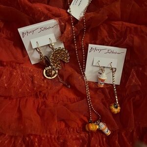 Betsey Johnson Pumpkin Pie Pumpkin Spice Lot
